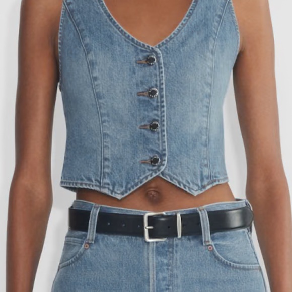 Denim Forum 90s Mia Denim Vest - Picture 2 of 3